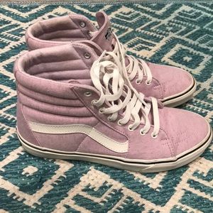 Lavender Vans High Tops